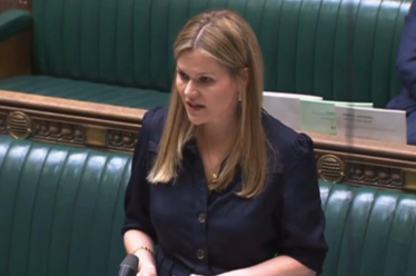 Laura speaking in the Chamber
